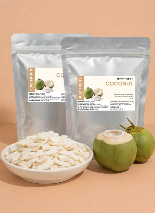 [Just Fruit] Freeze Dried Grand 5 Fruit Collection (Strawberry, dragon fruit, peach, kiwi, coconut) - image 6