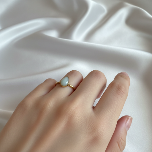 Aurora Tear Of Love Minimalist Ring - image 3