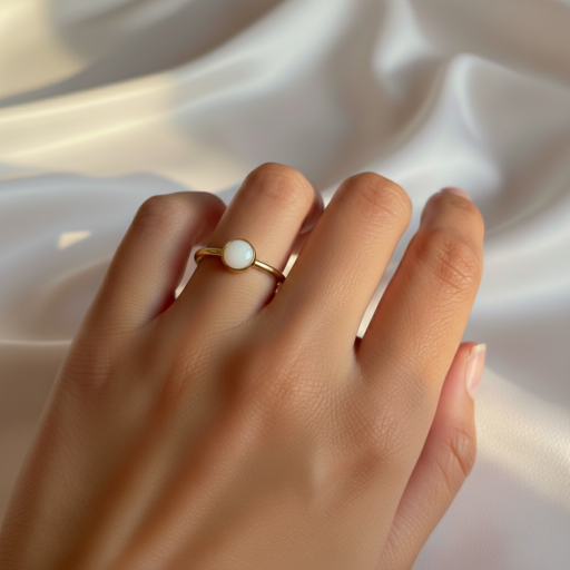 Melody Petite Round Stainless Steel Ring - image 2