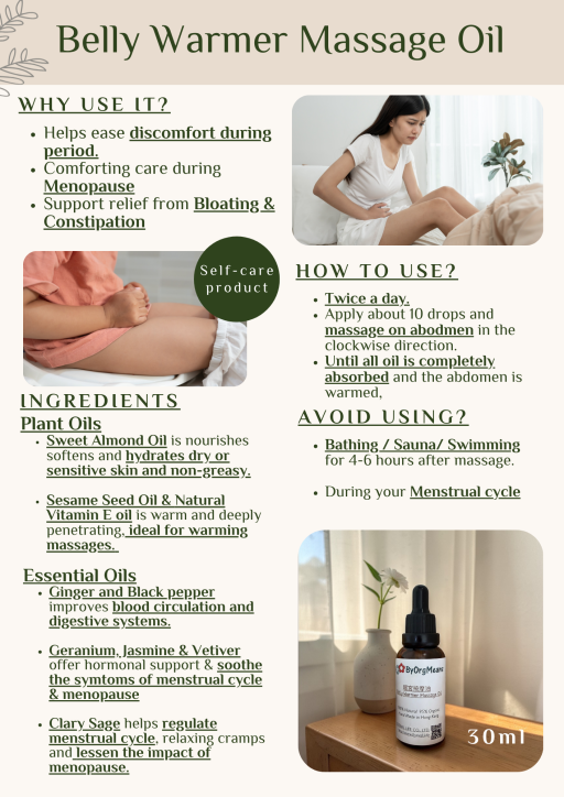 ByOrgMeans Belly Warmer Massage Oil 30ml - image 2