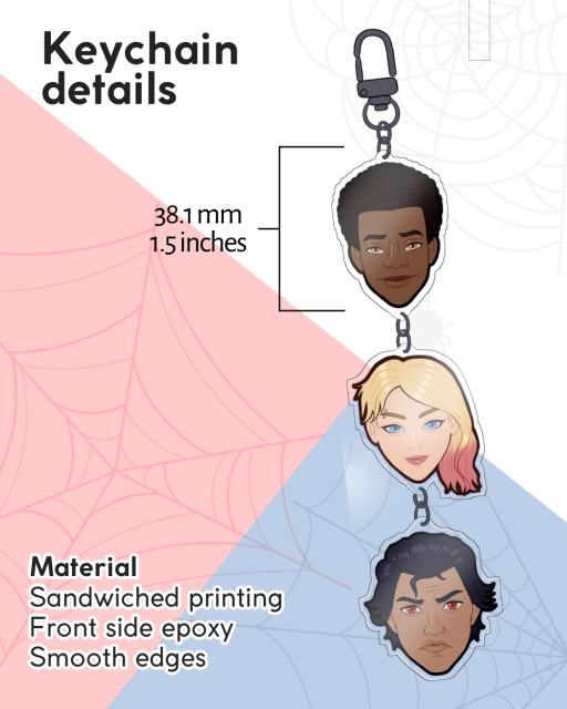 Spiderverse Connecting Acrylic Keychains - image 3