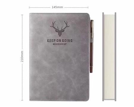 Deer Head Notebook PU Leather Cover Thick NotePad A5 - image 7