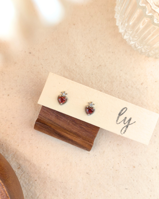 Garnet Earrings · 石榴石耳饰 - image 4