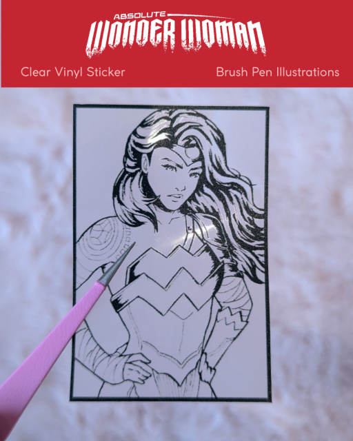Women of DC Clear Vinyl Stickers - image 2