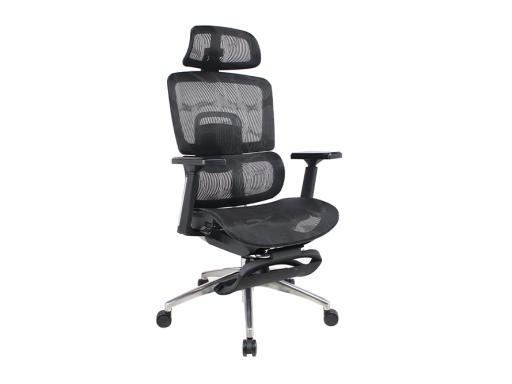 Executive Chair Mesh with Footrest Black - image 5