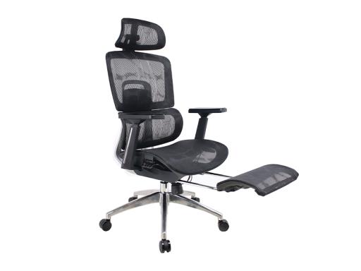 Executive Chair Mesh with Footrest Black - image 6