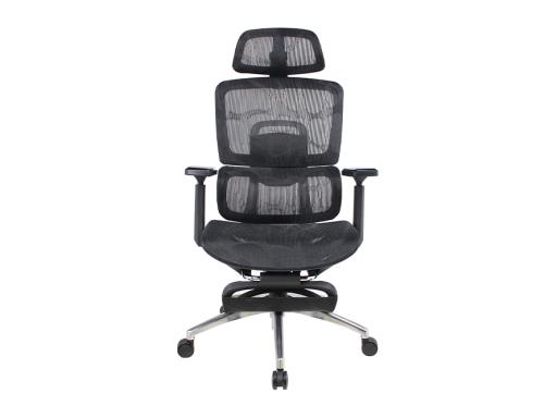 Executive Chair Mesh with Footrest Black - image 1