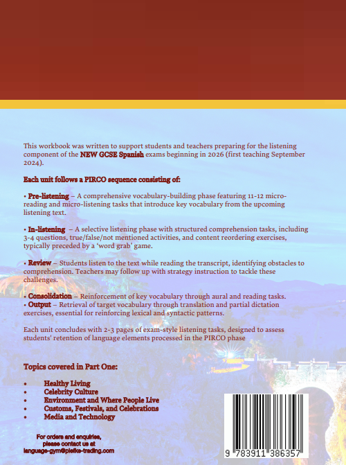 A New GCSE SPANISH LISTENING Workbook ANSWERS & TRANSCRIPTS Part One - https://hitpay-production.s3.ap-southeast-1.amazonaws.com/generics/9783911386357-67f4f82acecd9.png