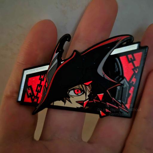 Crow's Eyes Enamel Pin - image 2