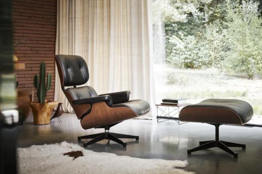 Mid Century Recliner Foot Lounge Sofa with Stool - image 1