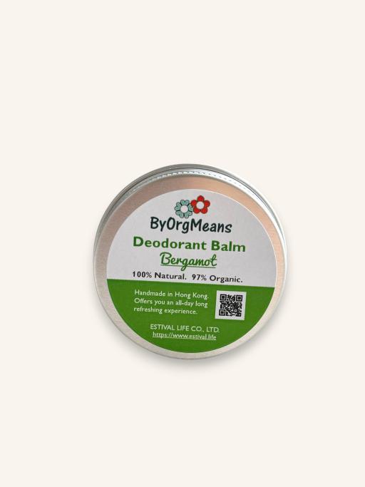 ByOrgMeans Organic Deodorant Balm 50g (Bergamot) - image 1