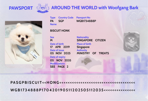 Pawsport - with custom bio page - image 2