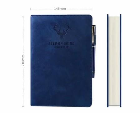 Deer Head Notebook PU Leather Cover Thick NotePad A5 - image 2