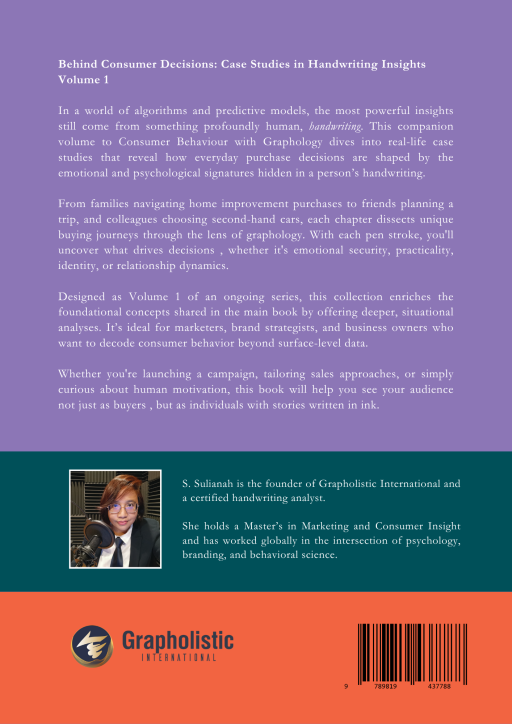 (eBook) Behind Consumer Purchases: Case Studies of Handwriting Insights - image 9