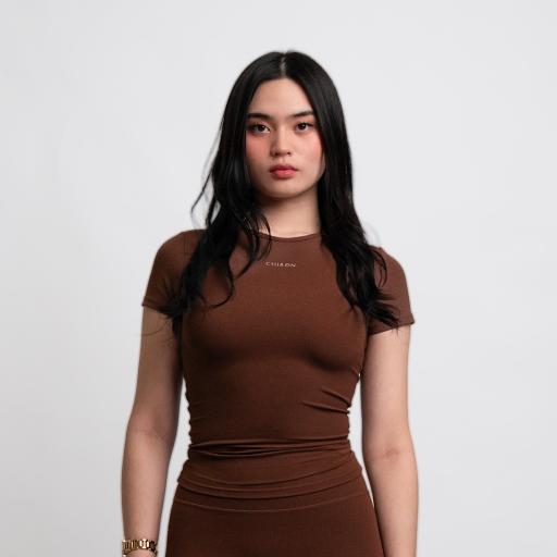 Forme Fitted Tee (Chestnut) - image 1