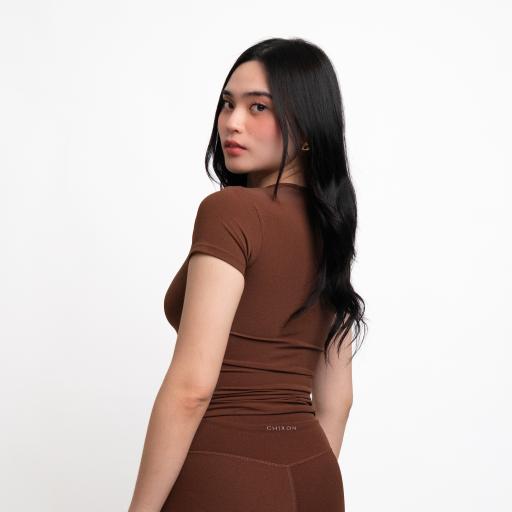 Forme Fitted Tee (Chestnut) - image 2