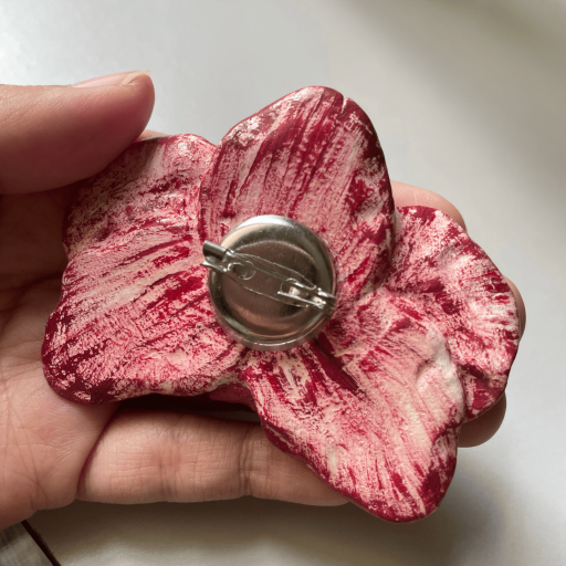 Clay Orchid Necklace - image 3