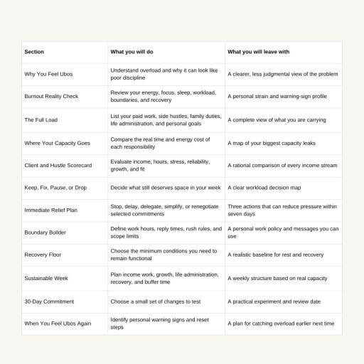 Ubos to Under Control: A Burnout and Workload Reset Workbook - image 2