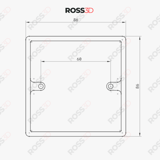 Switch Spacer (UK/Malaysia Type) - Single Gang (86mm x 86mm) - image 2
