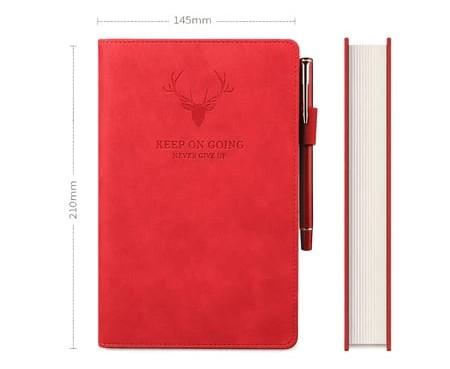 Deer Head Notebook PU Leather Cover Thick NotePad A5 - image 8