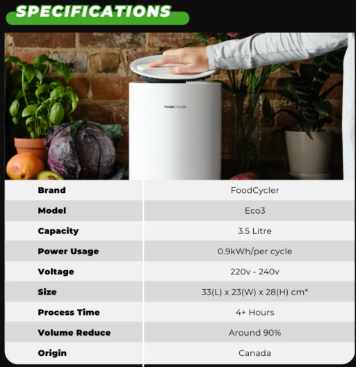 FoodCycler Eco 3 | Food Composting Machine - image 3