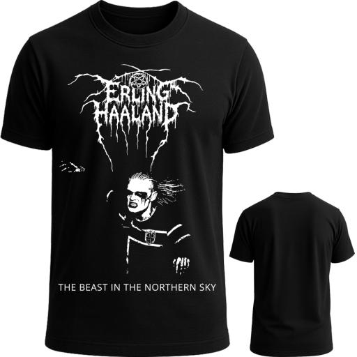 [PRINT-ON DEMAND] HAALAND BLACK METAL TEE - image 1