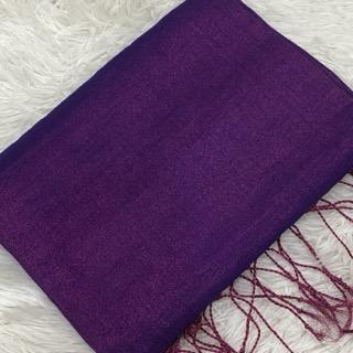 Purple Tissue Saree - image 1