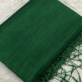 Emerald Green Tissue Saree - image 1
