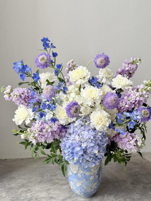 Blue Garden Meadow Vase - image 2