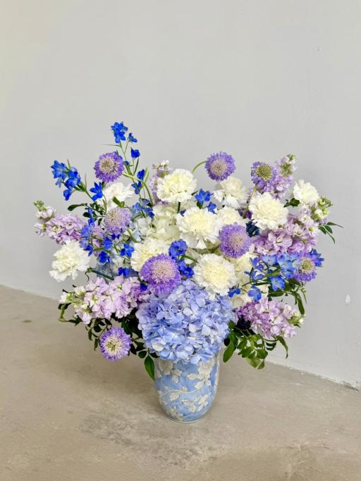 Blue Garden Meadow Vase - image 3