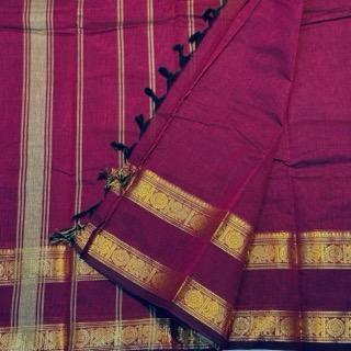 Retta Petta Border Kanchi Cotton - image 2