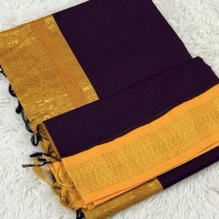 Kalyani Cotton (Contrast border, pallu & blouse) - image 1