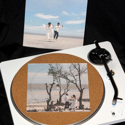 8" Custom Square Picture Disc Vinyl Record (One-Sided Stereo Cut) - image 1
