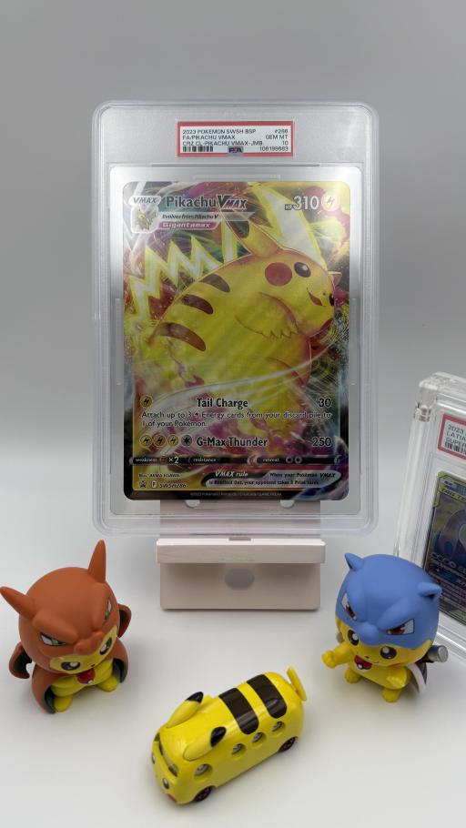 2023 POKEMON SWSH BLACK STAR PROMO SWSH286 FA/PIKACHU VMAX CRZ CL-PIKACHU VMAX-JUMBO PSA 10 - image 1