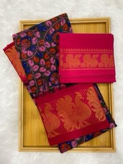 Kalamkari Sungudi Saree - image 2