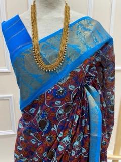 Kalamkari Sungudi Saree - image 1