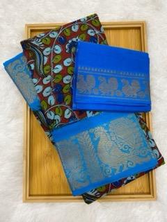 Kalamkari Sungudi Saree - image 2