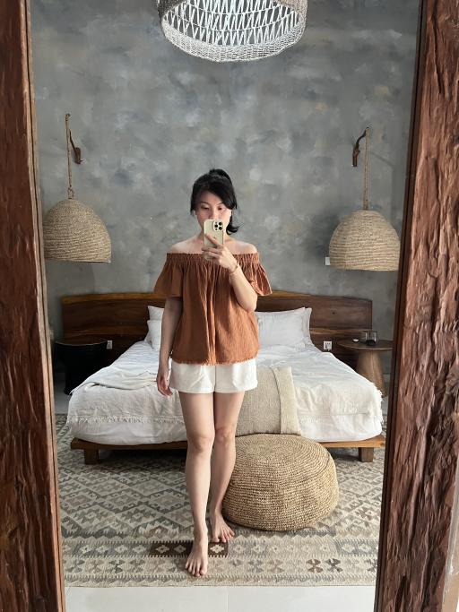Ruffle Off-Shoulder Top - image 1