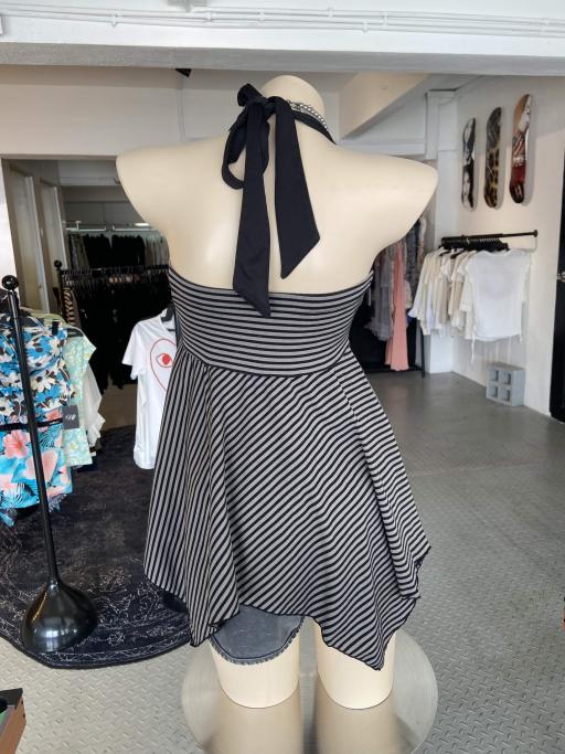 Early 00's Y2K Stripe Halter Top - image 2