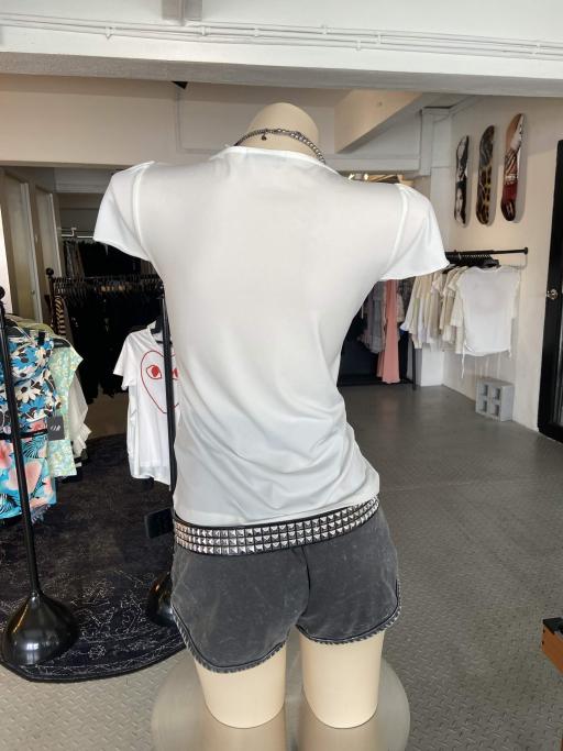 Early 00's Y2K White Bedazzle Top - image 2
