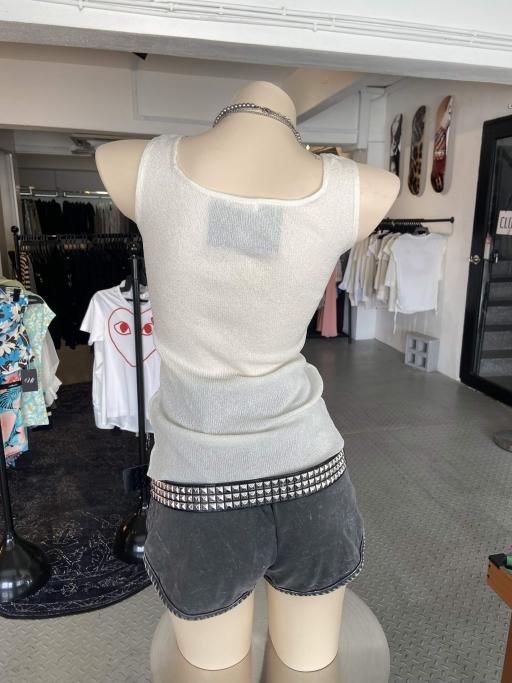 Early 00's Y2K Flowery Lace Cream Top - image 2