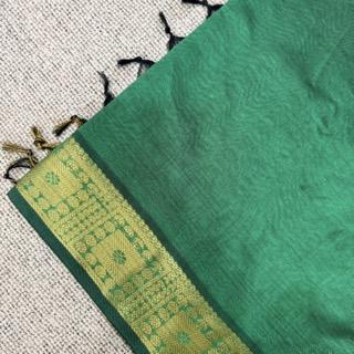 Cotton Silk (Contrast pallu & blouse) - image 2