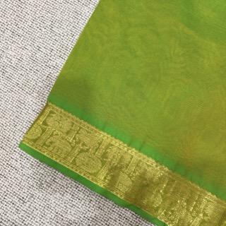 Cotton Silk (Contrast pallu & blouse) - image 2