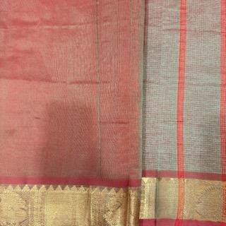Cotton Silk (Contrast pallu & blouse) - image 2