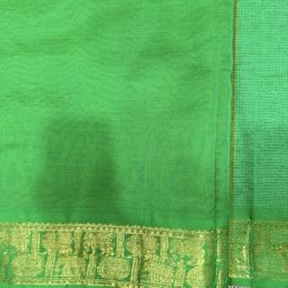 Cotton Silk (Contrast pallu & blouse) - image 4