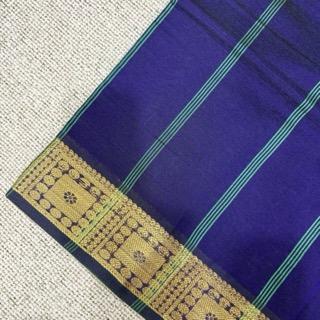 Cotton Silk (Contrast pallu & blouse) - image 3