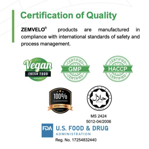 Zemvelo Sacha Inchi Oil 3-in-1 Softgels | Omega 3-6-9 + Vit E & C | Brain Fog, Cholesterol & Skin Glow | Halal (60 Softgels) - image 3