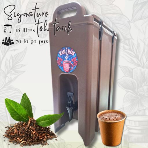 Kak Ros Signature Teh Tarik 18L | Cambro Thermal Dispenser - image 1