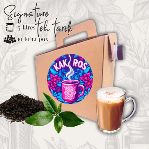 Kak Ros Signature Teh Tarik 3L | Kraft Dispenser Box - image 1