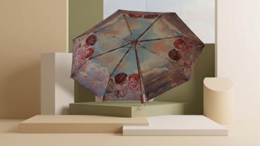 "My Faith is My Shelter" Dual-Canopy Compact Umbrella - image 1